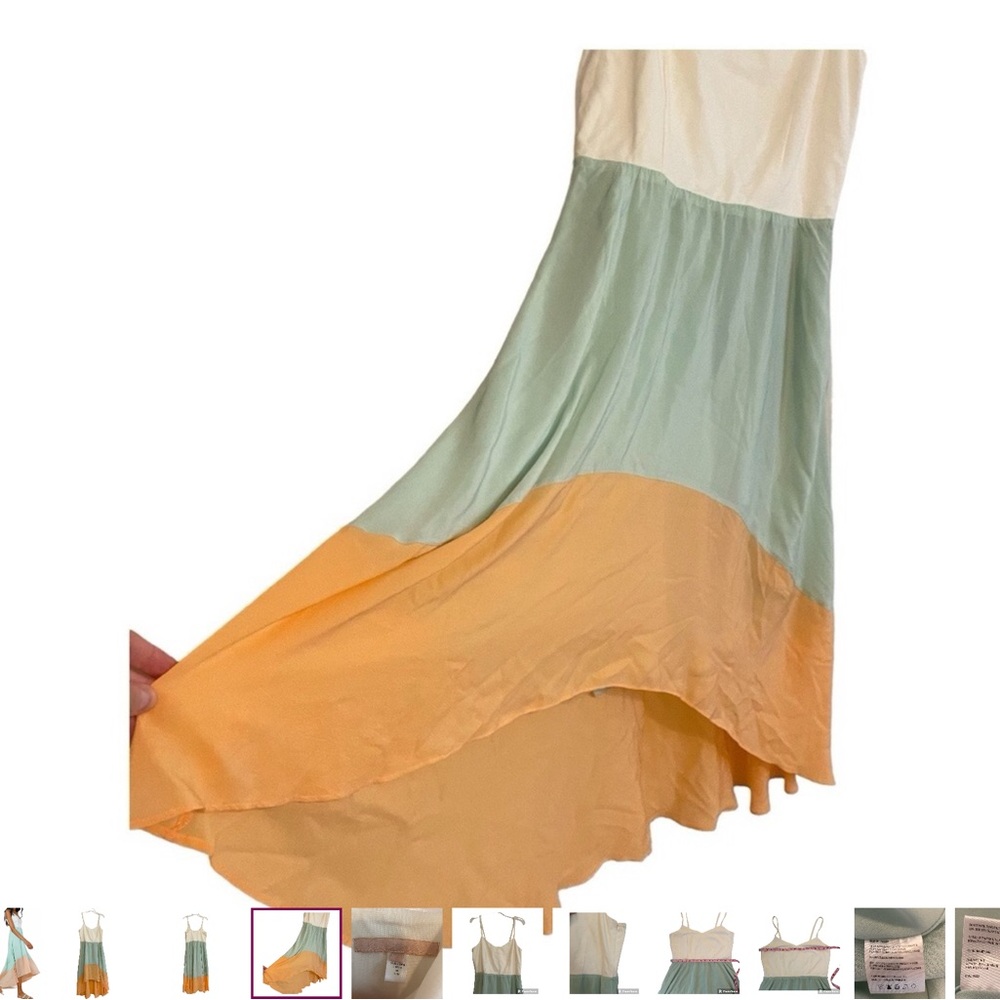 ANTHROPOLOGIE Hutch Silk Color Block High Low Dress Size L. $35.00 - Picture 3 of 14